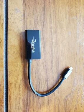 Black Micro USB to HDMI Adapter — Mobile Screen Mirroring